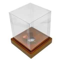 Caixa Ovo em Pé - Ovos de 250g a 350g - 15cm x 15cm x 18,5cm - Marrom - 5unidades - Assk - Rizzo