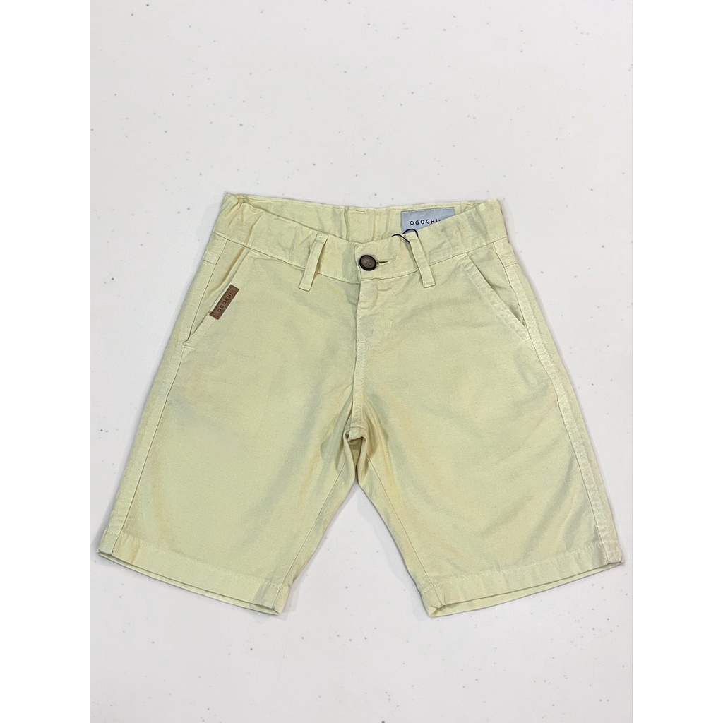 Bermuda Infantil Sarja Masculina Ogochi Essencial Lisa