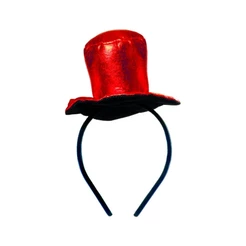 Fantasia Carnaval - Tiara Cartola - Vermelho - 01 UN - Cromus - Rizzo