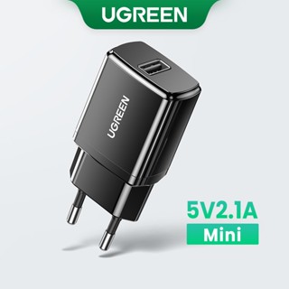 Carregador Rápido De Parede Ugreen 5V 2.1A USB A Para iPhone 14 X 8 7 iPad Adaptador Ue Samsung S9 Xiaomi Mi 8 De Fone De Ouvido Telefone Celular iWatch