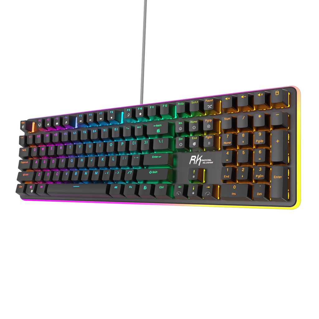 Detalhes do Royal Kludge RK918 Teclado Mecânico Com