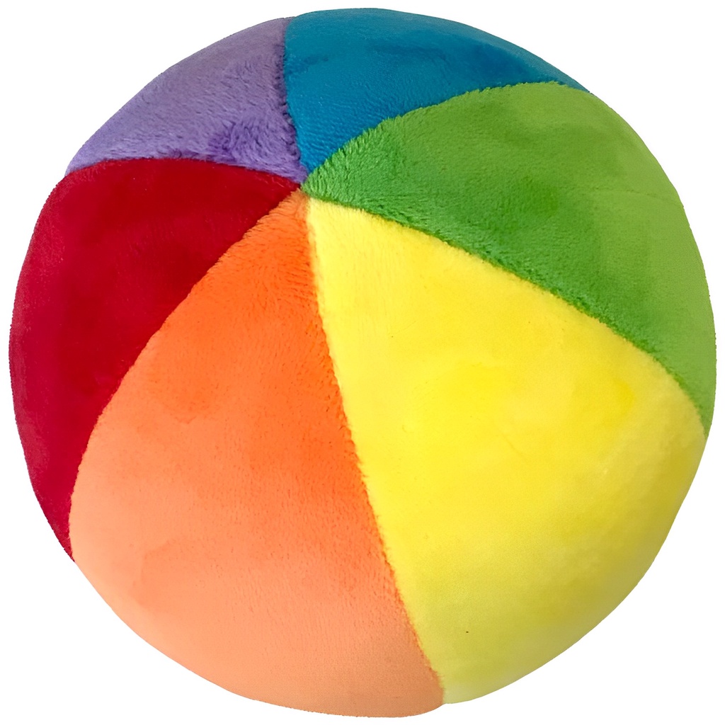 Bola Plush Pelúcia Infantil Bebê Colorida 6680 Buba em Oferta na Shopee