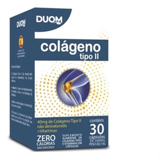 Colágeno Não Desnaturado Tipo 2 Com Vitaminas 30Caps - Duom