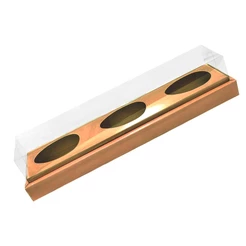 Caixa Ovo de Colher Triplo em Linha - Meio Ovo de 100g a 150g - Kraft - 5unidades - Assk - Rizzo