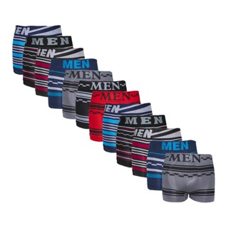 KIT 12 Cuecas Boxer Microfibra Men