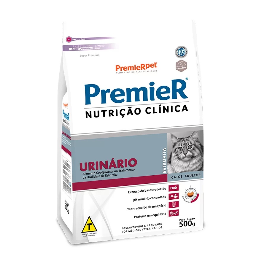 Ração Premier Nutrição Clínica Urinário Para Gatos Adultos 500g - Pets