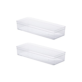 2 Organizador Transparente Gaveta Armário 40x15x7 1125 em Oferta na Shopee