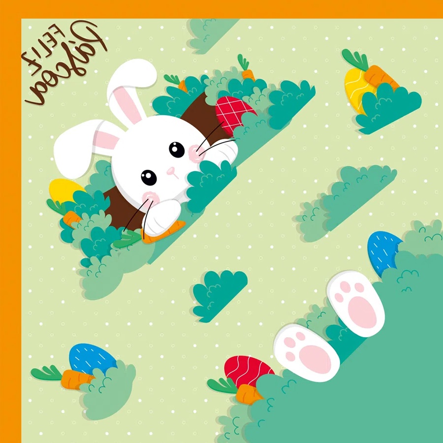 Saco Express 44x44cm para Ovos de 500g a 750g - Coelho na Toca - 5 unidades - Cromus Páscoa - Rizzo em Oferta na Shopee