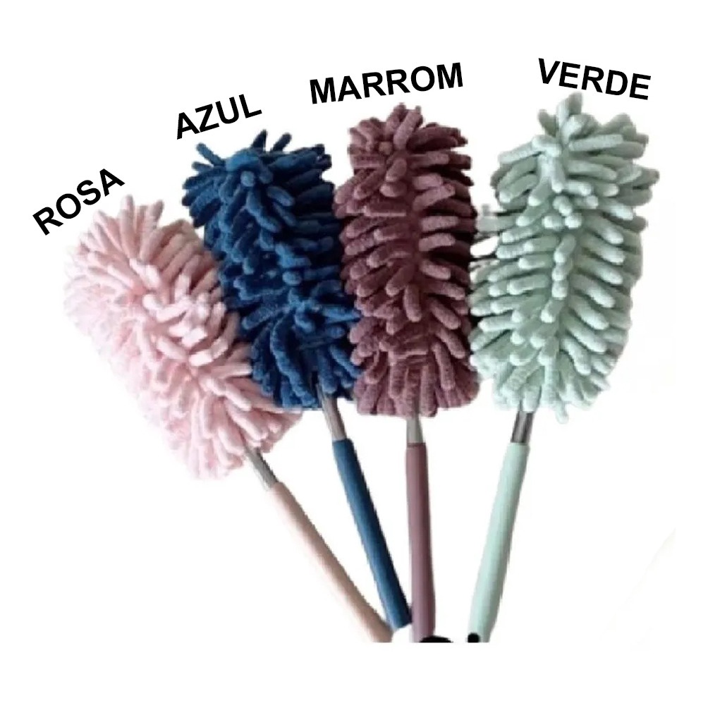 Espanador De Pó Lavável Extensível Microfibra Eletrostático