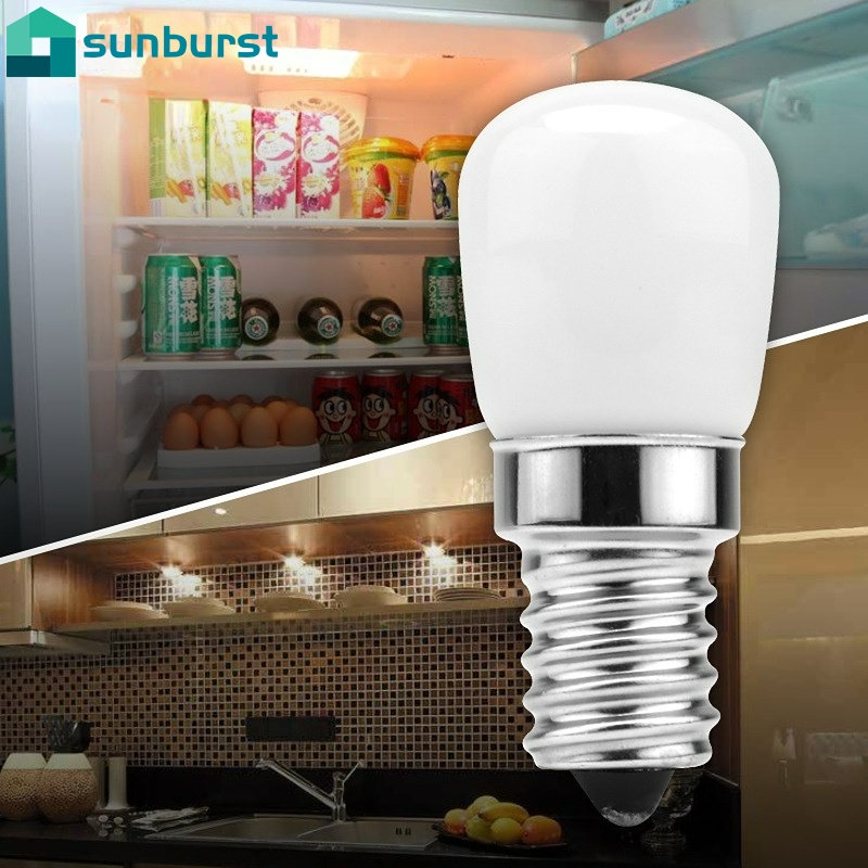 Lâmpada LED Geladeira Doméstica Super Brilhante Economia De Energia E14 0.8W 220V Para Máquina De Costura De Armários Iluminação Noturna Mini Substituível