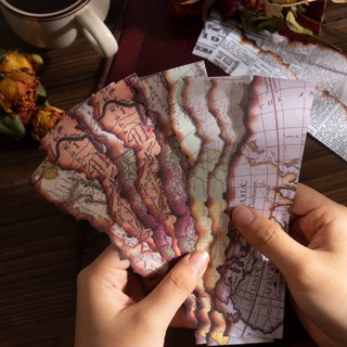 Journamm 20pcs/Pacote Adesivos Estilo Queimado Vintage Para Chuva De Papelaria Junk Diário Deco Criativo