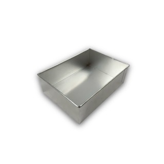 FORMA RETANGULAR PARA BOLO ALTA 30X22X10 ALUMÍNIO ASSADEIRA FUNDO FIXO