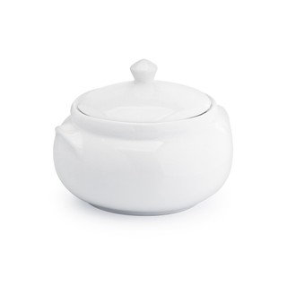 Caçarola Cumbuca Média C/tampa 1000ml Porcelana Branca