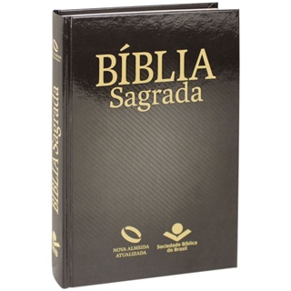 Bíblia Sagrada | NAA Capa Dura Preta em Oferta na Shopee