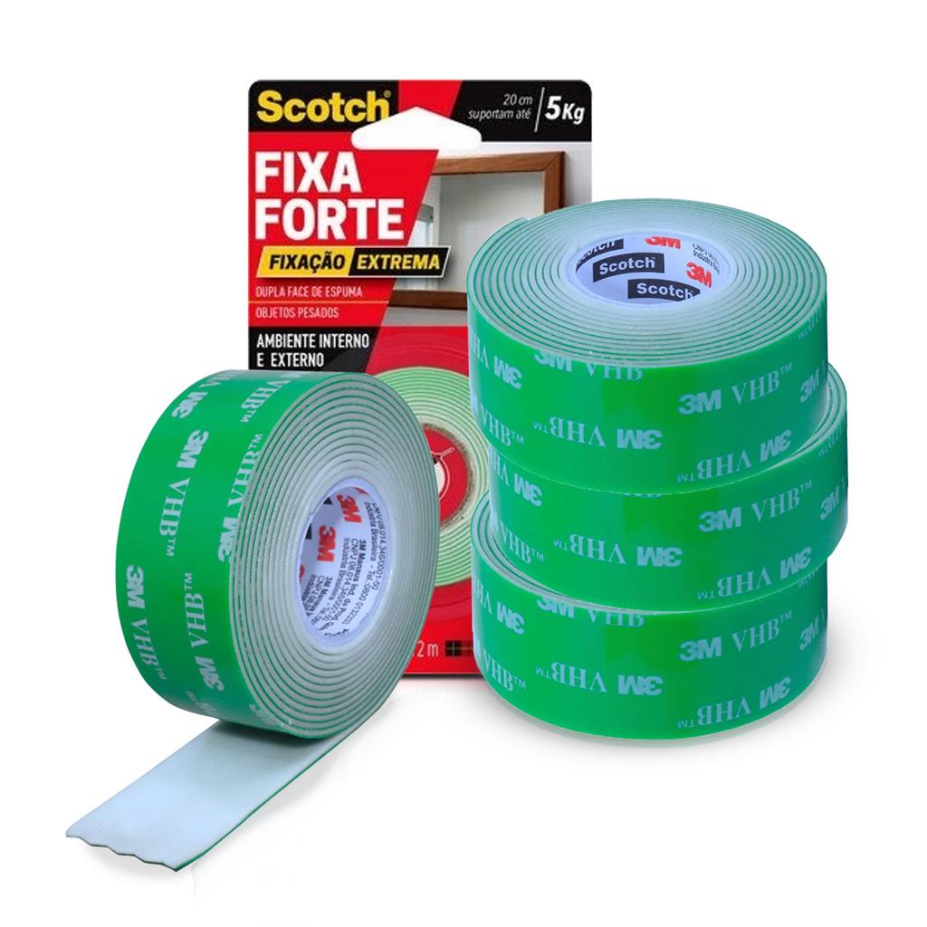 Kit 4 Fita Dupla Face Adesiva Quadros Multiuso Suporta 5Kg em Oferta na Shopee