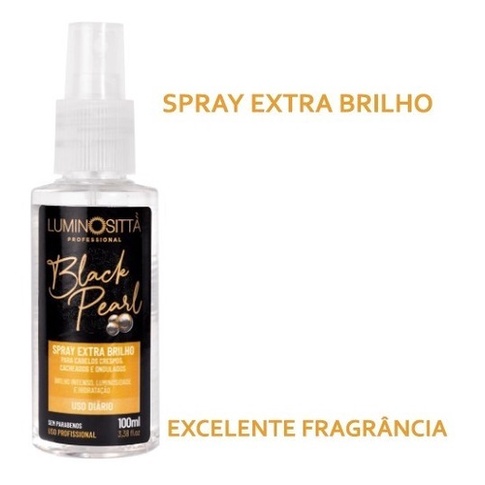 Perfume Spray Extra Brilho Black Pearl 100ml - Luminosittà