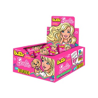 Chiclete Barbie Buzzy Tutti Frutti Caixa C/100unid - 400g