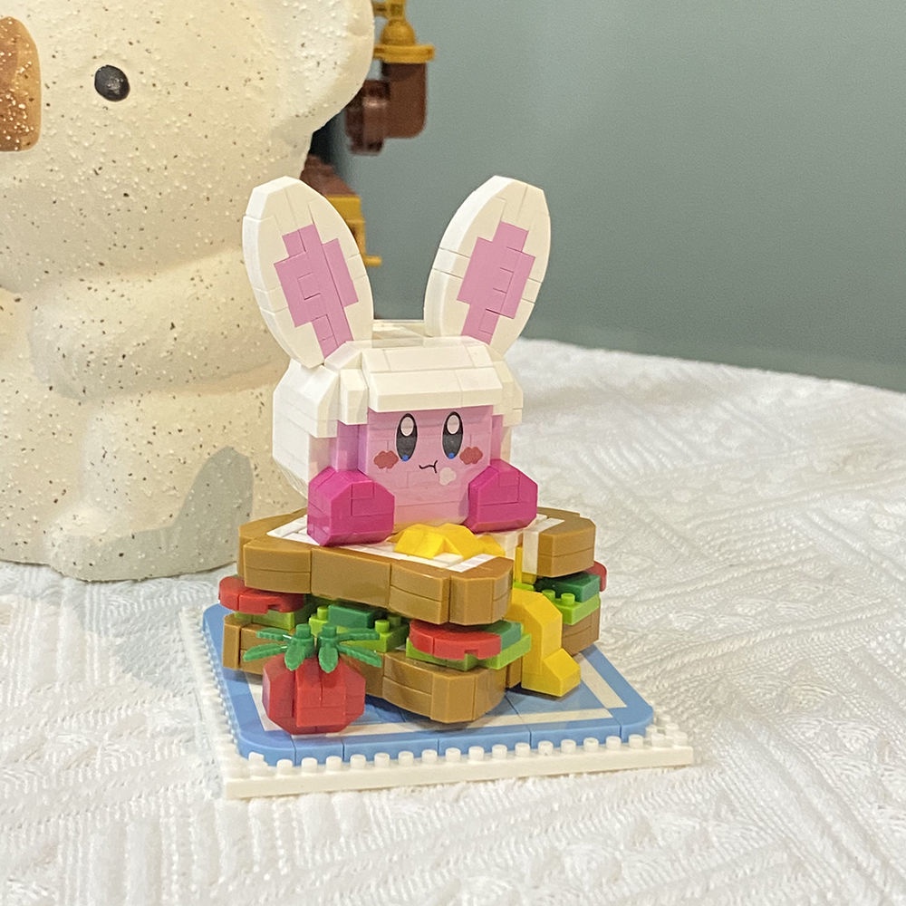Estoque Pronto Para ✨ Série De Cura Compatível Com Lego Star Kirby Cake diy Blocos De Construção De Menina Coração De Garota Montagem De Ornamentos De Brinquedo Presente De Aniversário