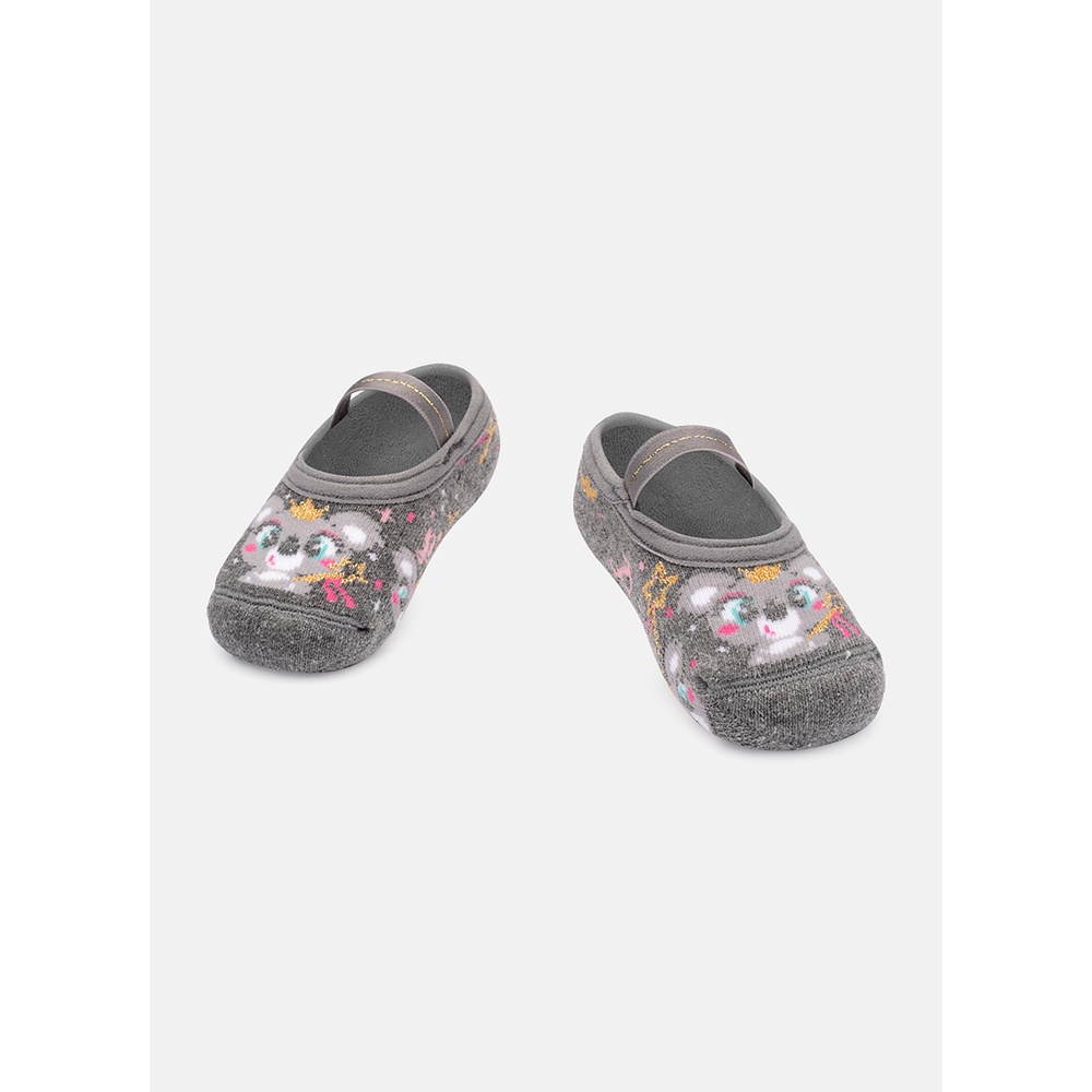 Meia Sapatilha Bebê Menina Antiderrapante Coala Princess - Puket em Oferta na Shopee
