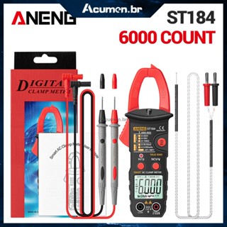 ANENG ST184 alicate amperimetro eletricista multimetro digital profesional analogico multimeter voltímetro inteligente automatico