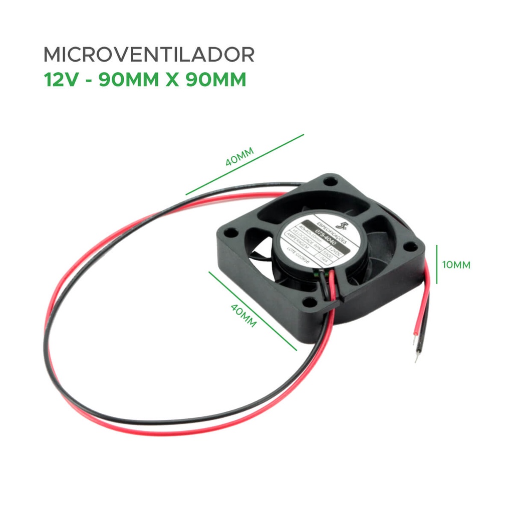 Microventilador Cooler Ventoinha 40x40x10 12 Volts Original