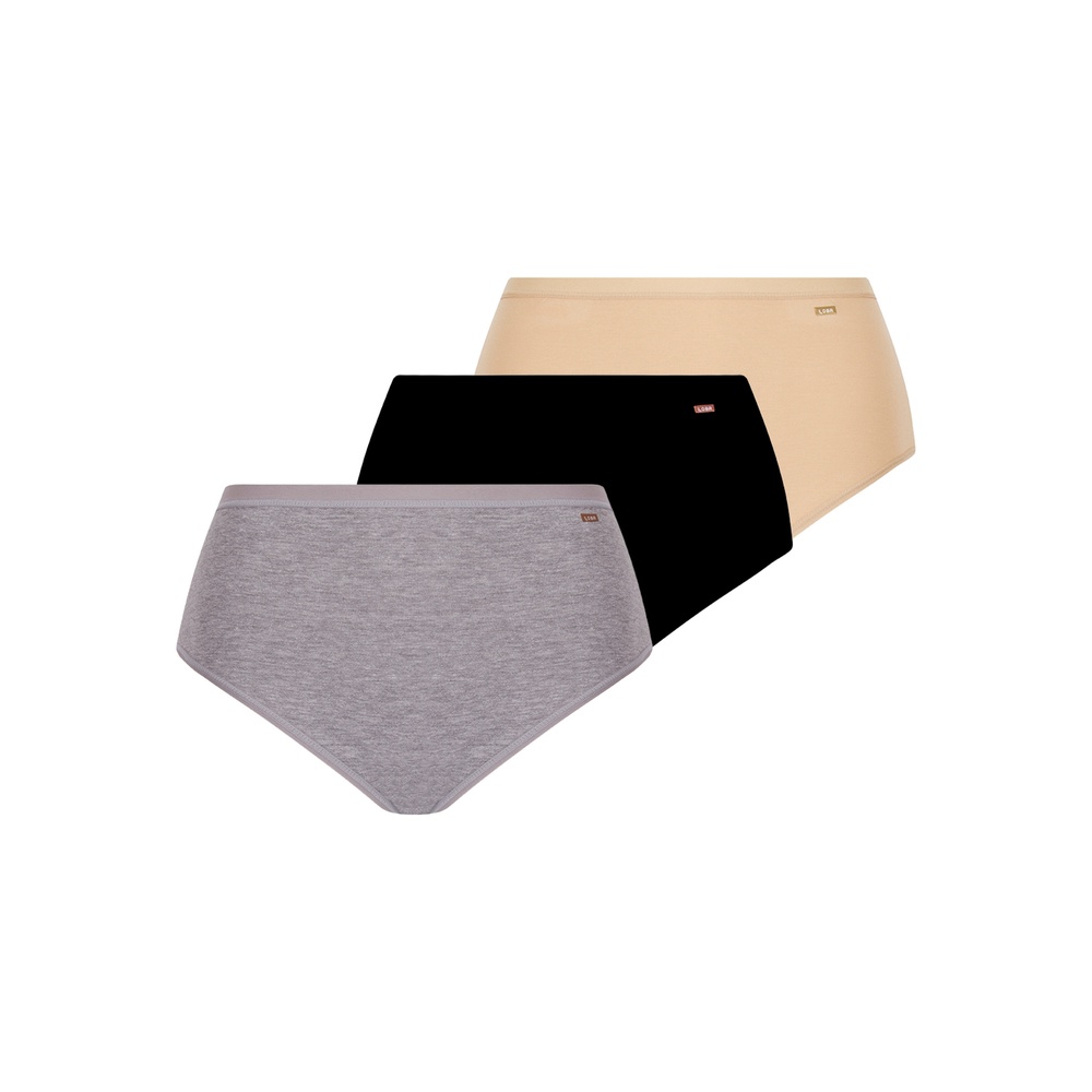 Kit com 3 Calcinhas Alta Loba 40351-001 Plus Size em Oferta na Shopee