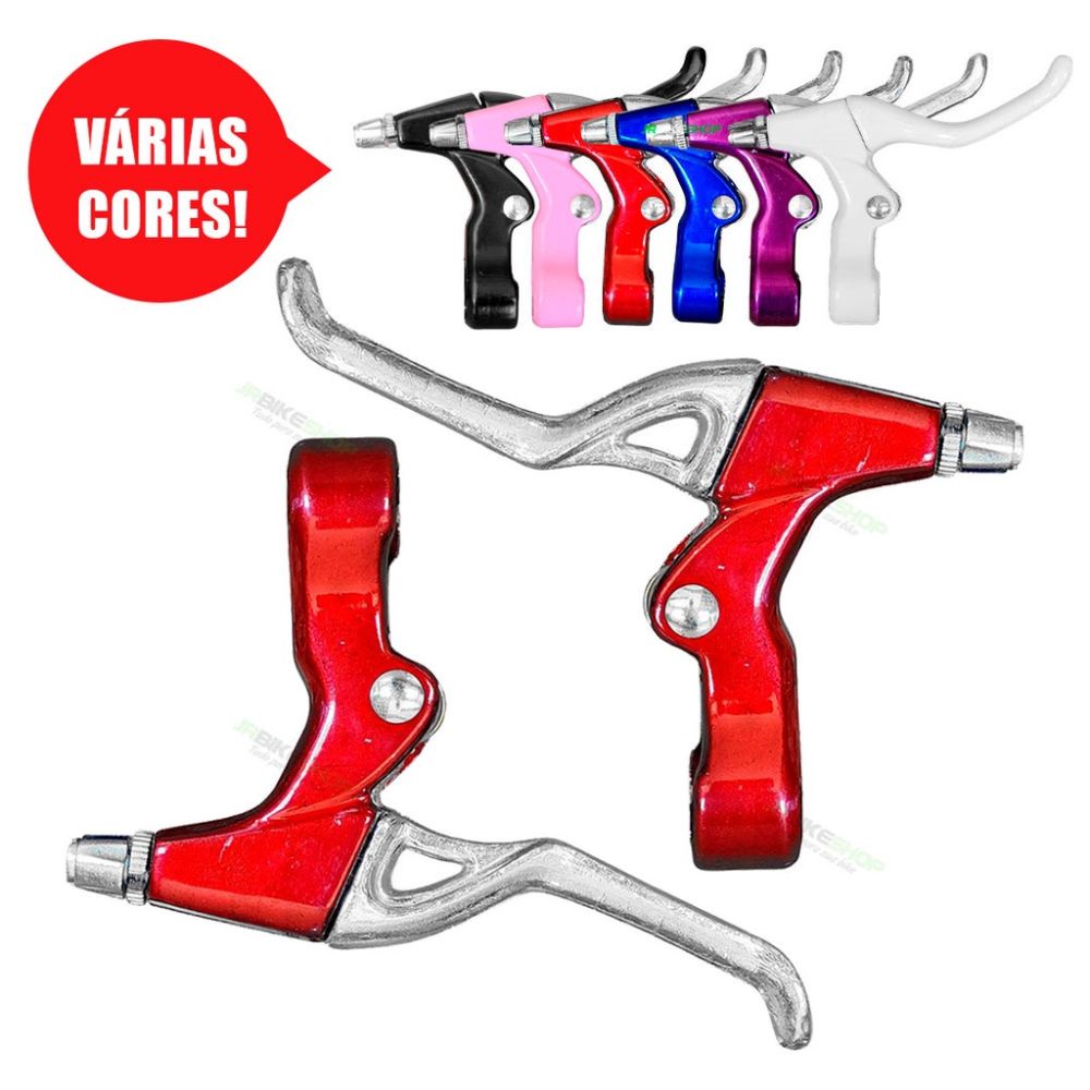 Manete Maçaneta De Freio Bike Aluminio V-brake Cores