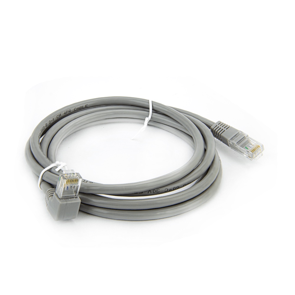 Cabo De Rede Cat5e Plug De 90º Graus Para Baixo - 50 Cm