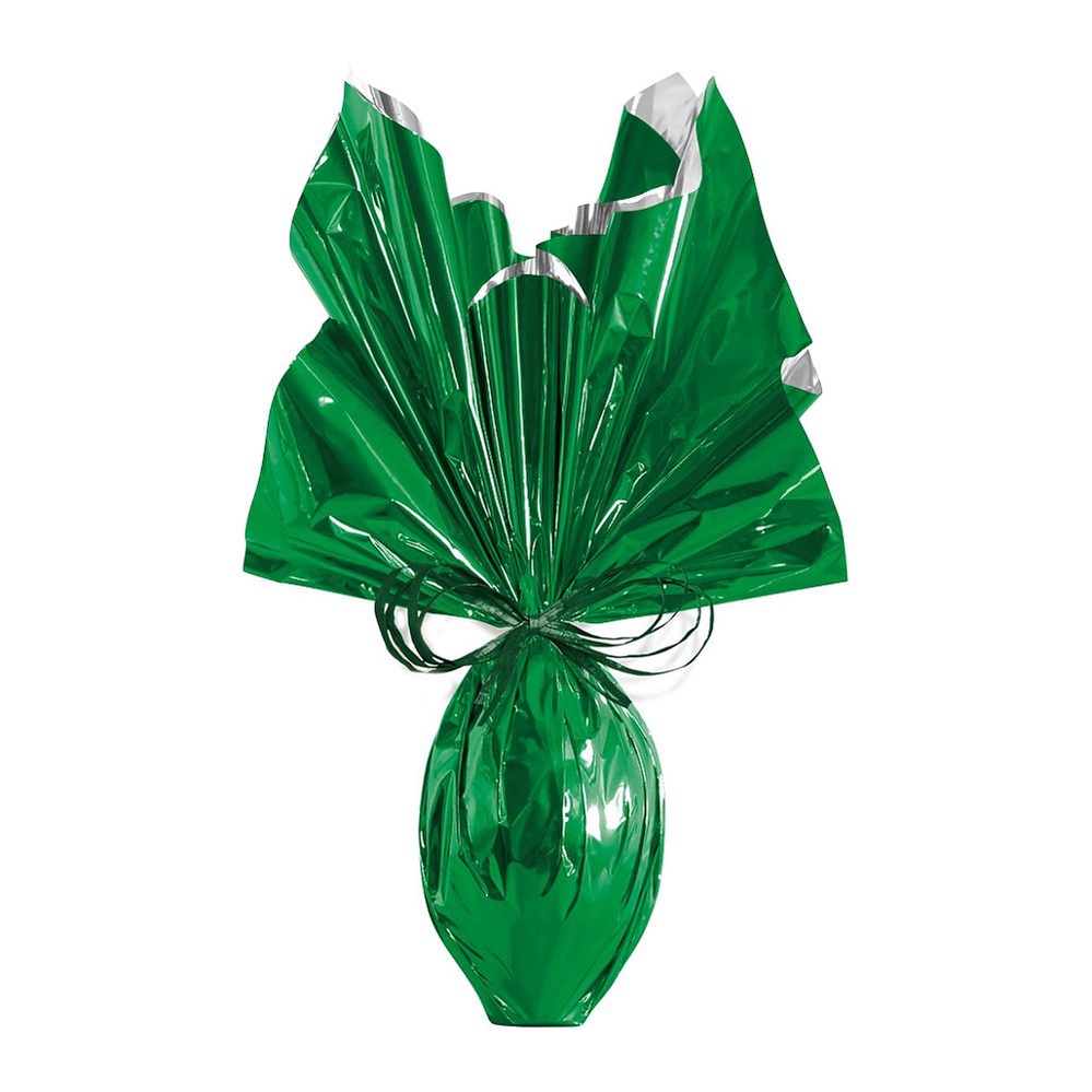 Folha para Ovos de Páscoa Metalizado Verde 69x89cm - 05 unidades - Cromus Páscoa - Rizzo Distribuidora