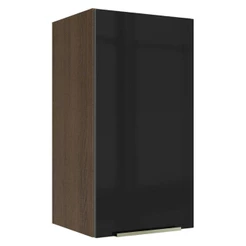 Armário Aéreo Madesa Lux 35 cm 1 Porta - Rustic/Preto