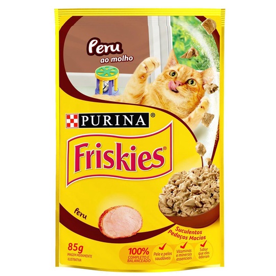 Sachê Friskies Adultos Peru ao Molho 85g