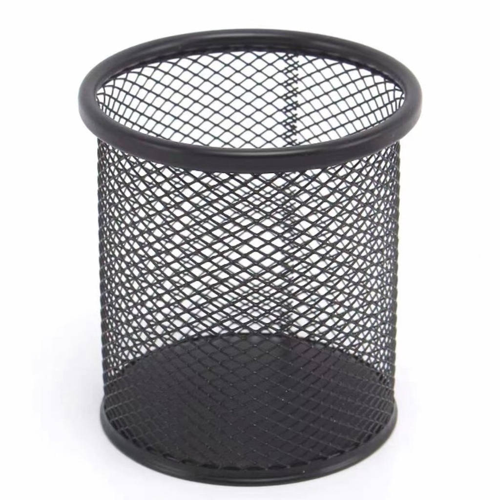 Porta Canetas Escritorio Lapis Organizador Mesa Redondo Quadrado Metal Aramado