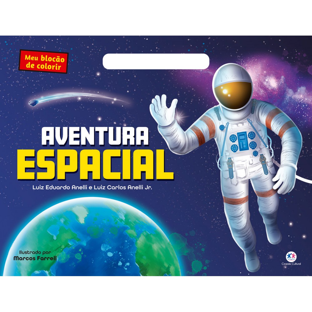 Livro Blocão de colorir Aventura espacial em Oferta na Shopee