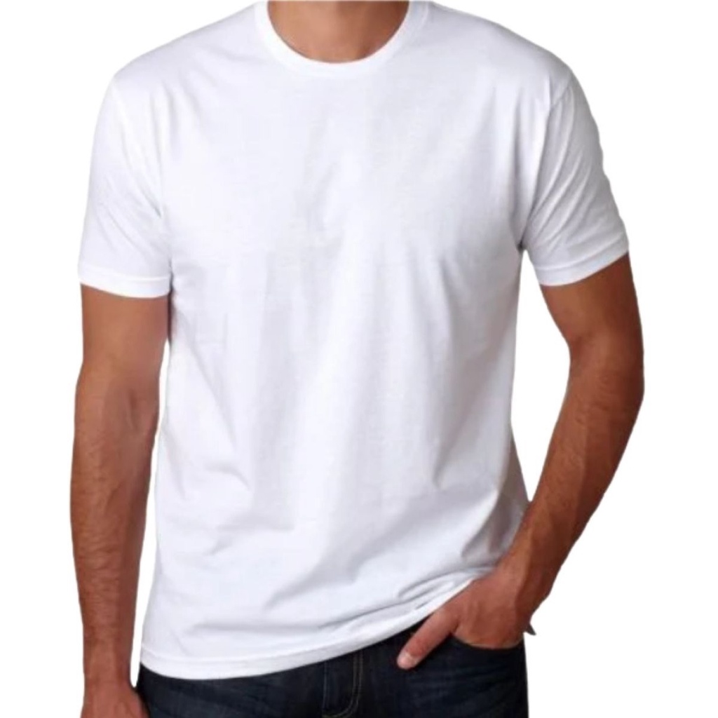 Camiseta Básica Branca Sublimação Malha 100% Poliéster