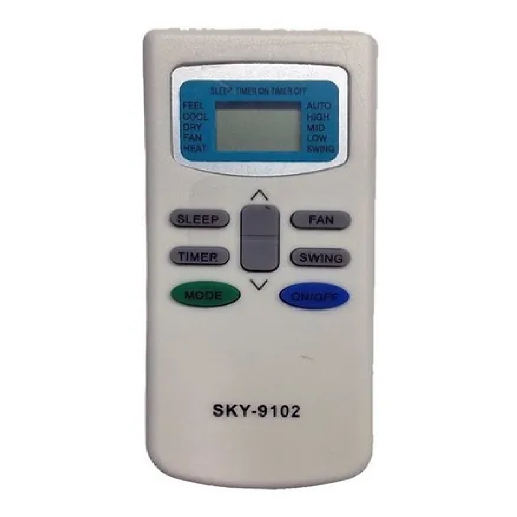 Controle Remoto Compatível Com Ar Condicionado Philco 9102