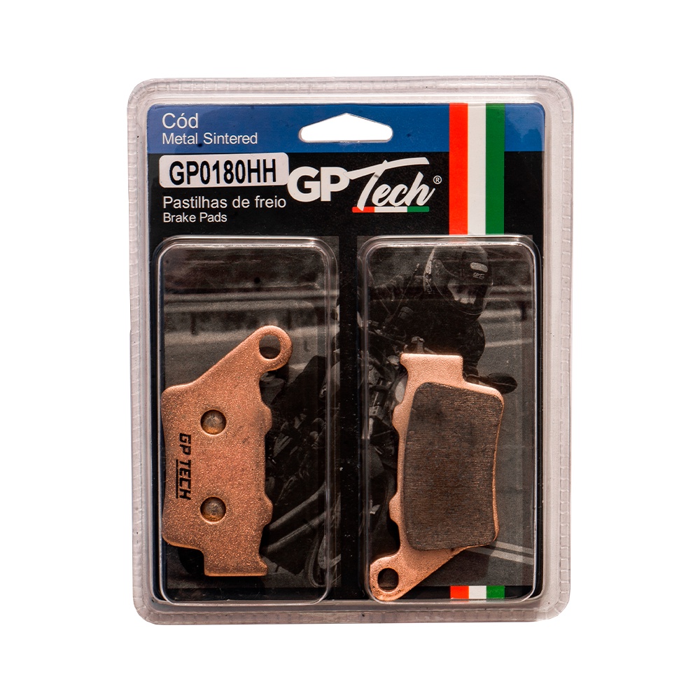 Pastilha Freio GP TECH 0180HH (T) CB 500 97-05 / BMW F 650 / 700 / 750 / 800 / 850 GS / F 800R / S 1000RR 2009-20