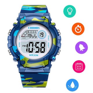 Relógio De Pulso Esportivo Digital Com LED À Prova D'água Para Meninos E Meninas/Estudantes