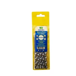 Broca Videa 10mm X 120mm - 5Pçs Para Concreto Parede Pisos Azulejos Aço Carbono Profissional - MELFI