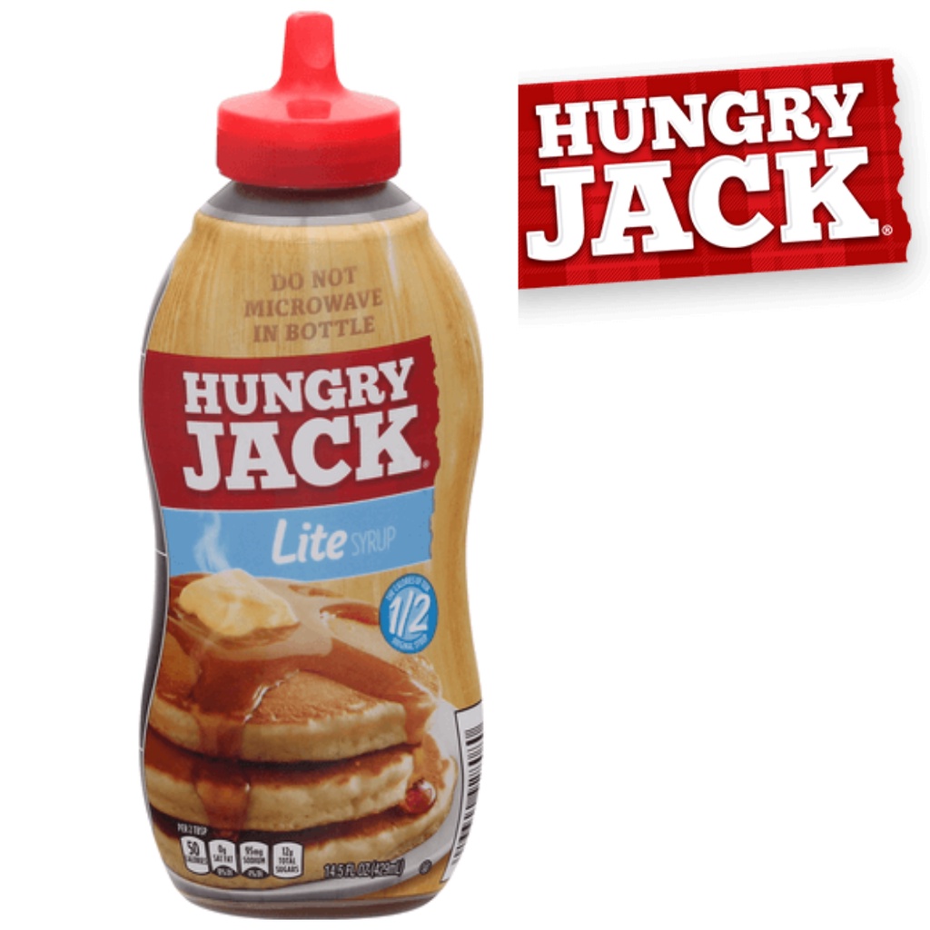 Calda Para Panqueca Hungry Jack LITE Syrup 429ml | Shopee Brasil