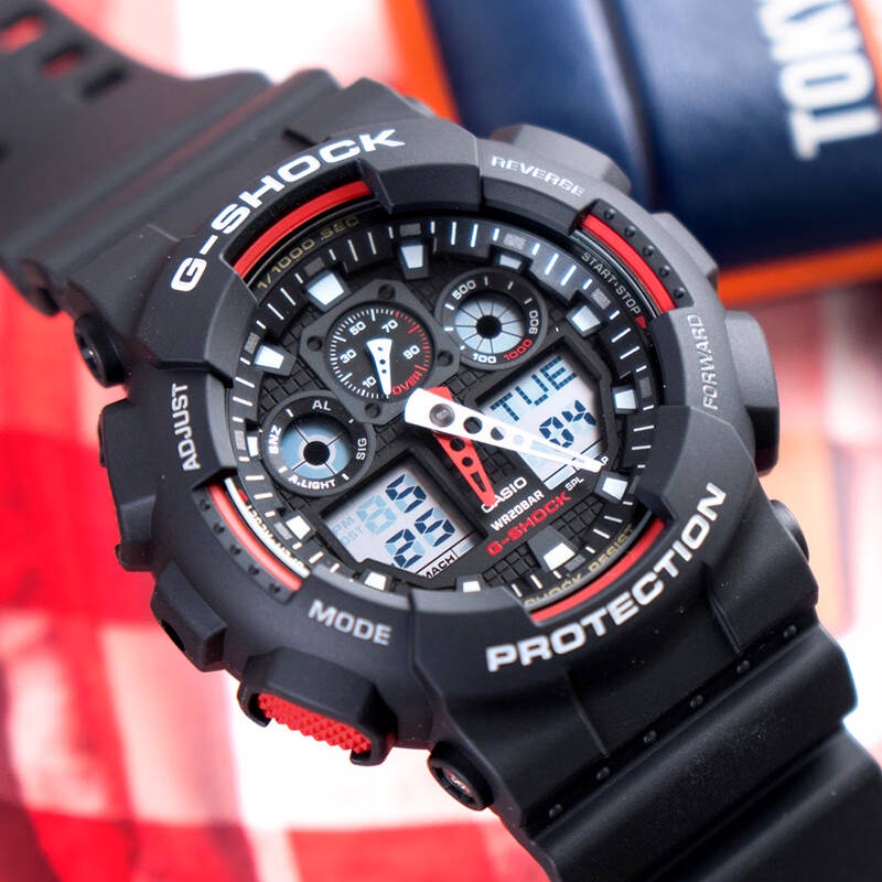 お得クーポン発行中CASIO G-SHOCK 　生産終了モデル　GA-100-1A4 　アナデジ