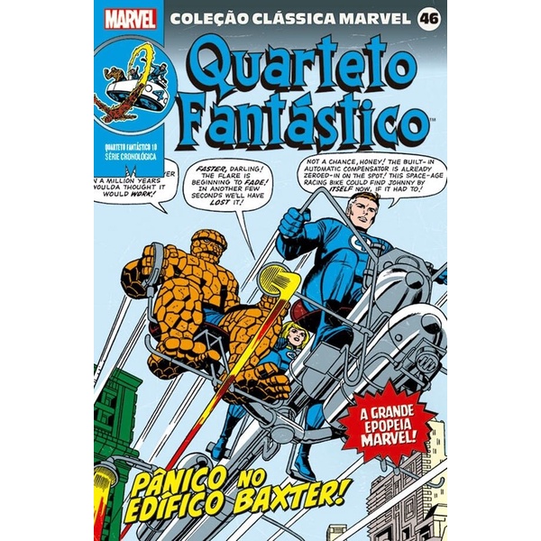 Coleção Clássica Marvel Vol.46 - Quarteto Fantástico Vol.10 em Oferta na Shopee