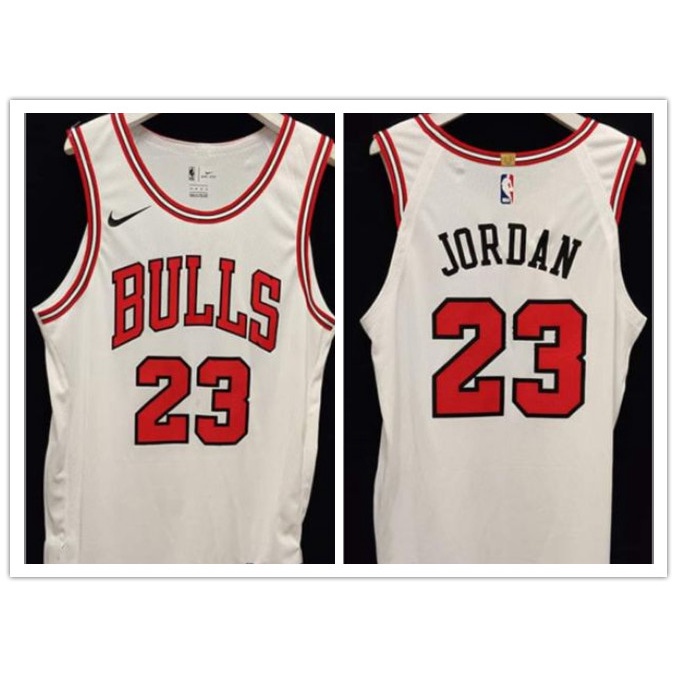 hot pressed player version nba Chicago Bulls No. 23 white basketball jersey