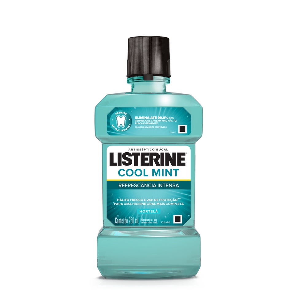 Listerine Cool Mint Enxaguante Bucal, 250Ml