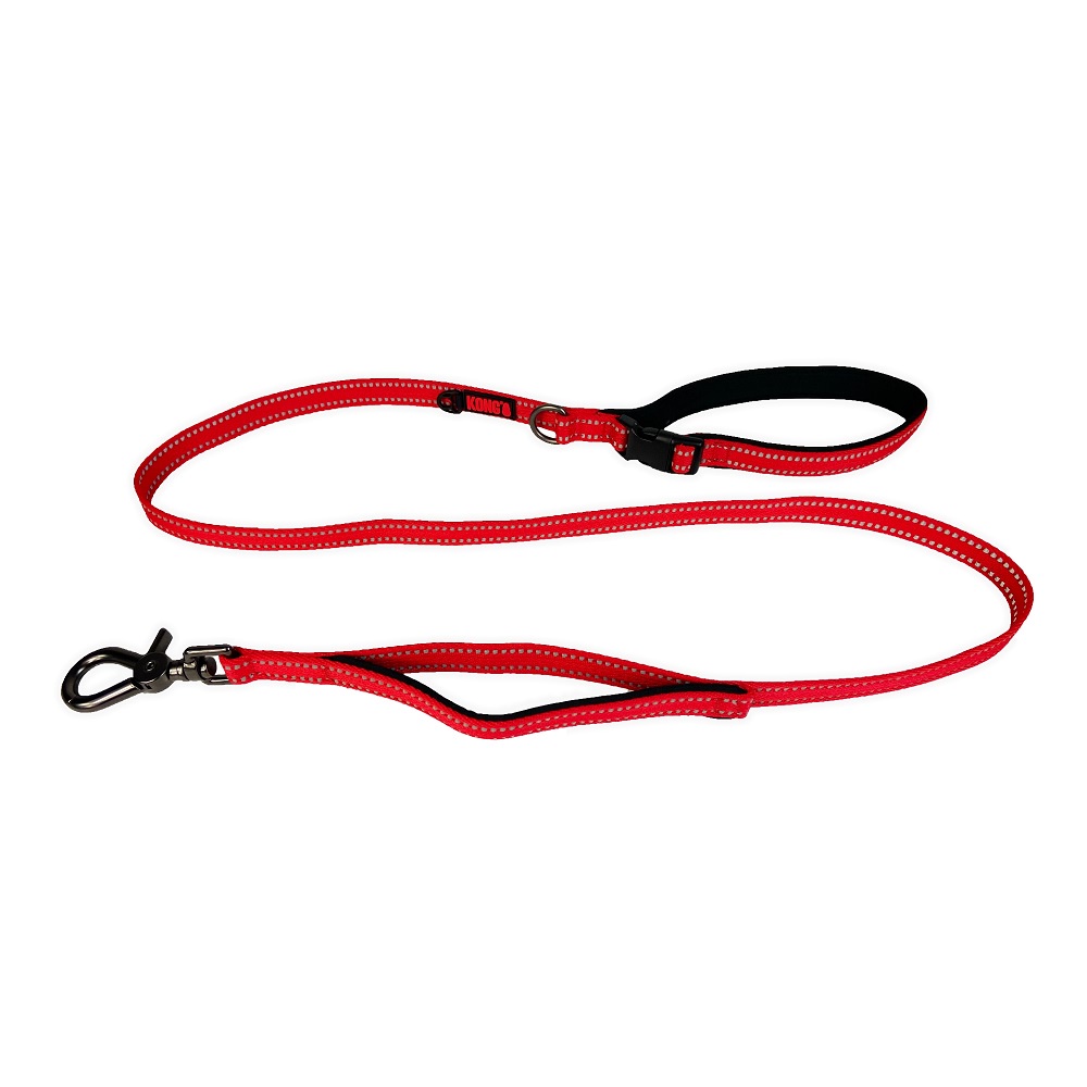 Guia p/ Cachorro Kong Traffic Leash Vermelha M 1,5m