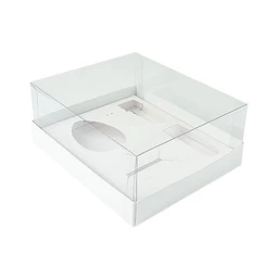 Caixa Para Meio Ovo de Colher Branca Kit Confeiteiro de 100g a 150g - 20,5x17x9,7cm - 5un - Assk