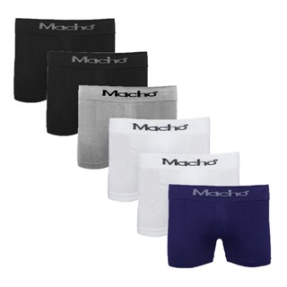 Kit 6 Cueca Box Boxer Macho 781 De Algodão Sortida