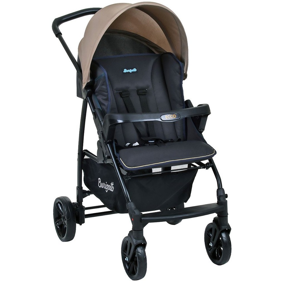 Carrinho de Bebe para Passeio Burigotto Ecco Cinza Bege