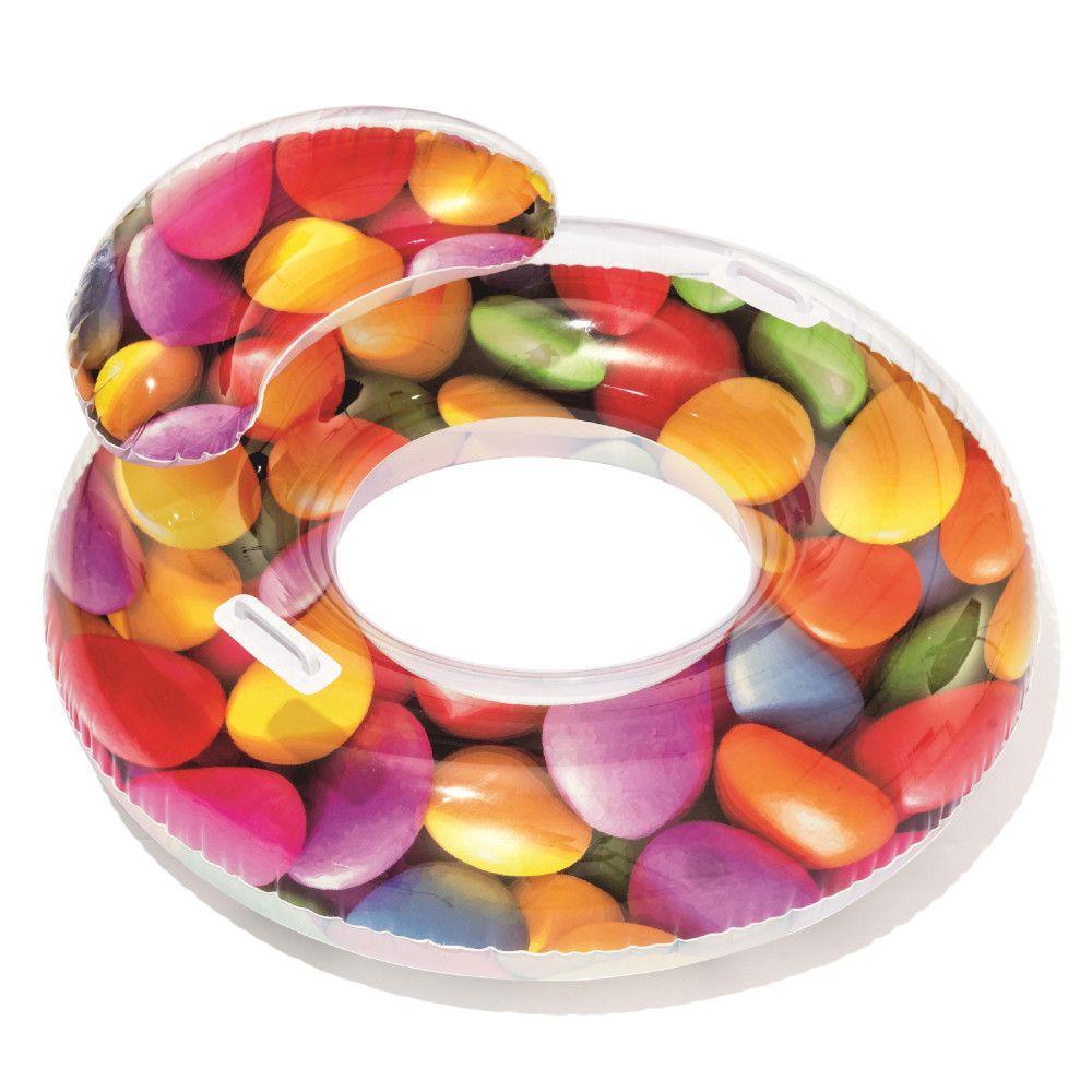 Bóia Circular com Encosto Delight Bestway 118x117cm em Oferta na Shopee