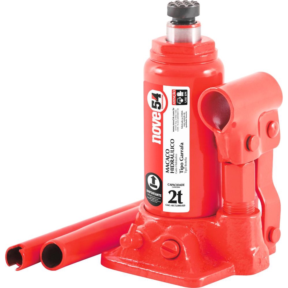 Macaco hidráulico garrafa 2 toneladas 1 estágio - Nove54 em Oferta na Shopee