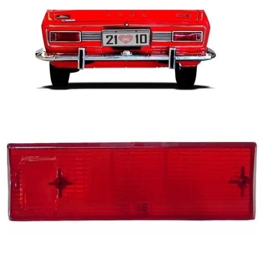 Lente Lanterna Ford Corcel 1969 1970 Ré Vermelha